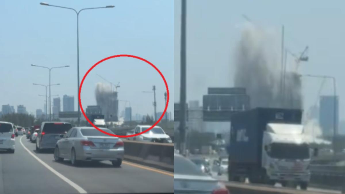 缅甸地震 泰国兴建中大楼倒塌