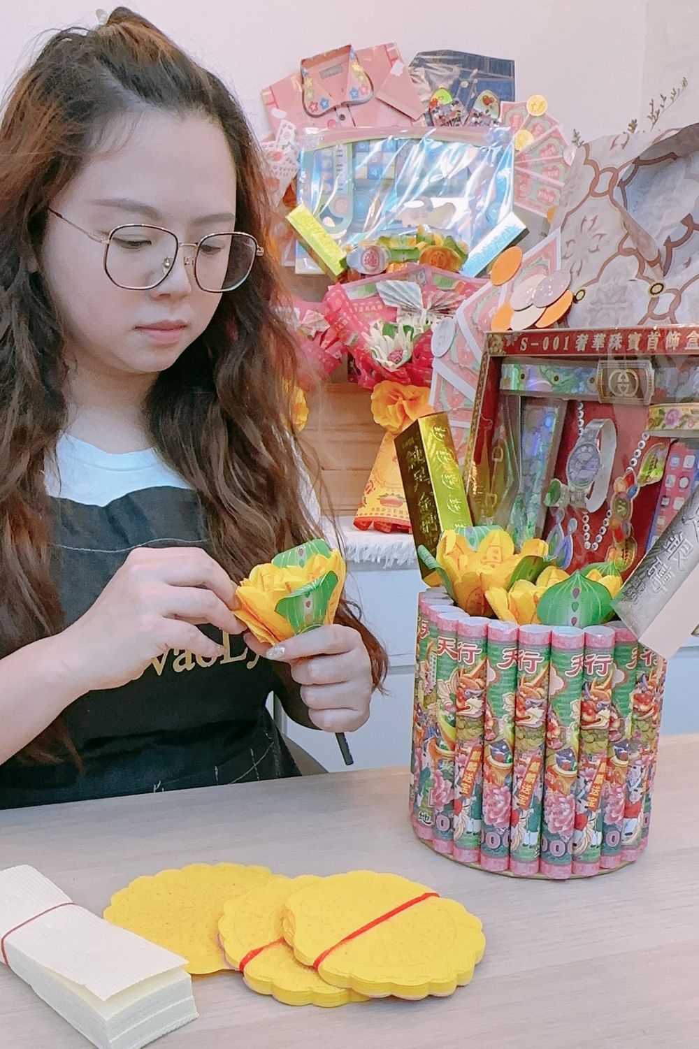 纸扎花束