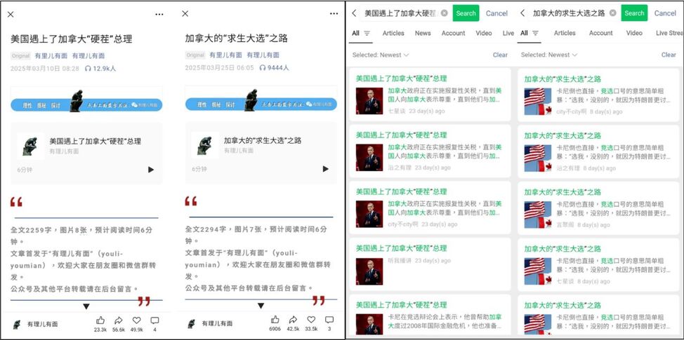 微信公众号针对卡尼造谣 加指责中介入选举