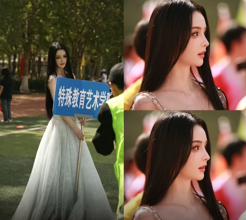 中国西安美术学院的女大生宸玥