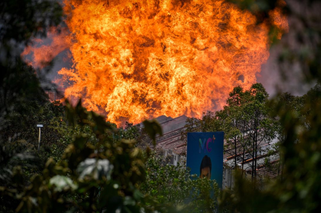 油站地下气管爆炸