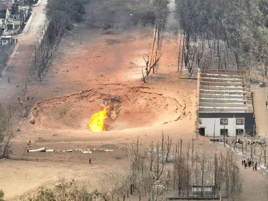 油站地下气管爆炸