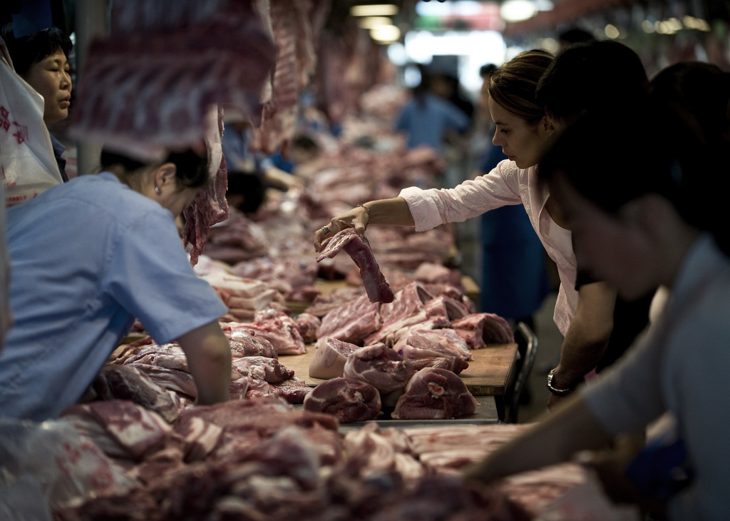 美国猪肉（美联社档案照）
