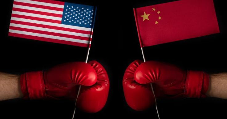 中美贸易战(示意图/取自canva)