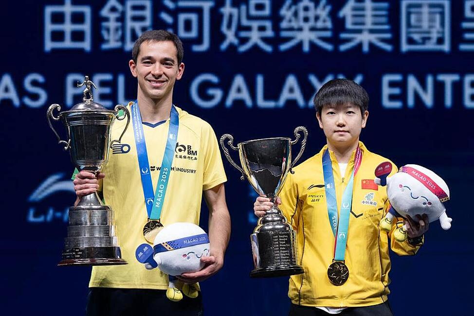 【乒乓世界杯】连胜世界前三摘冠 巴西男单爆冷登顶