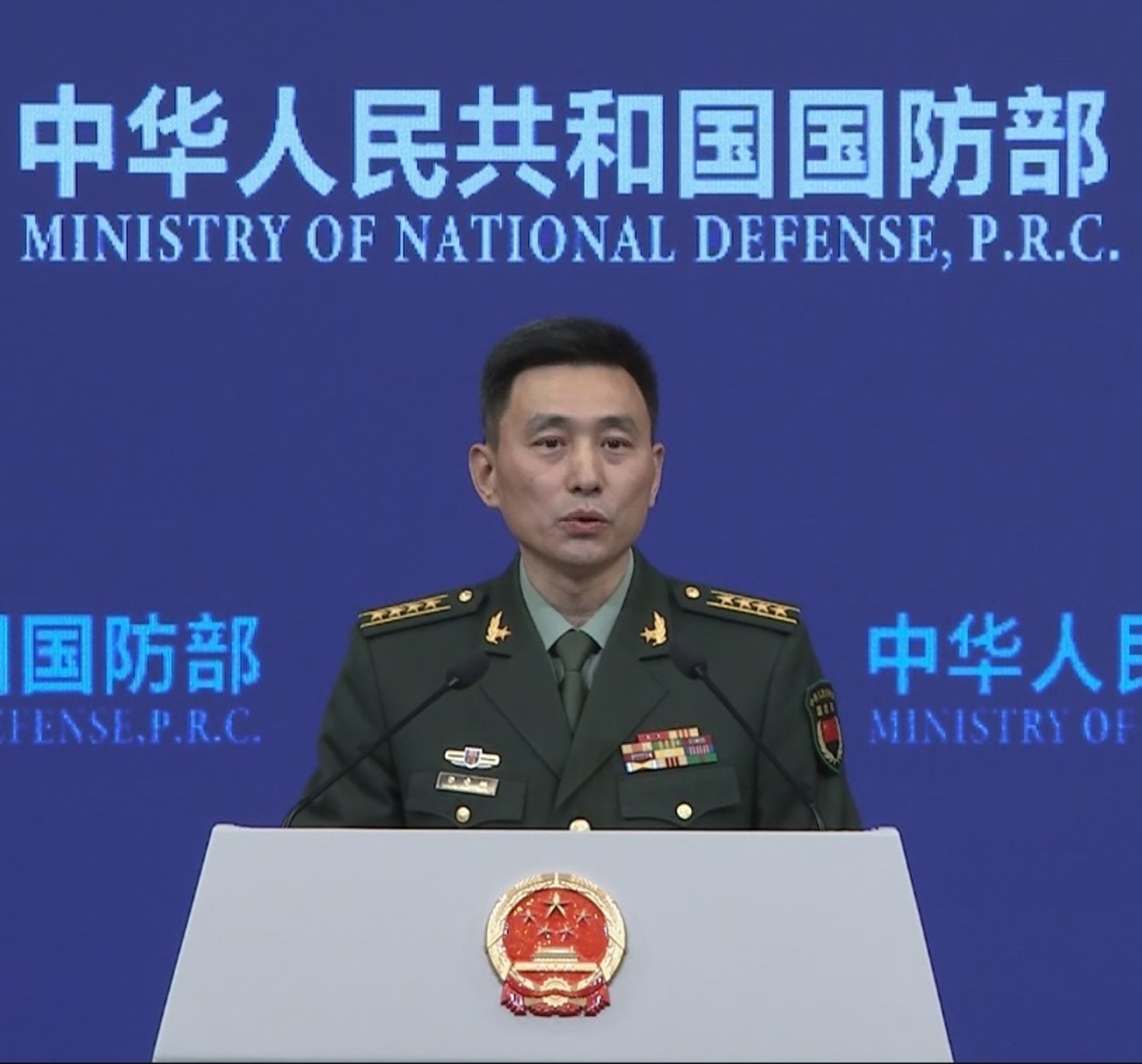 中国国防部新闻发言人 张晓刚