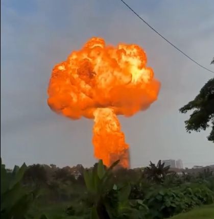 油站地下气管爆炸