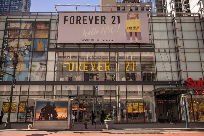 Forever 21(彭博資料照)