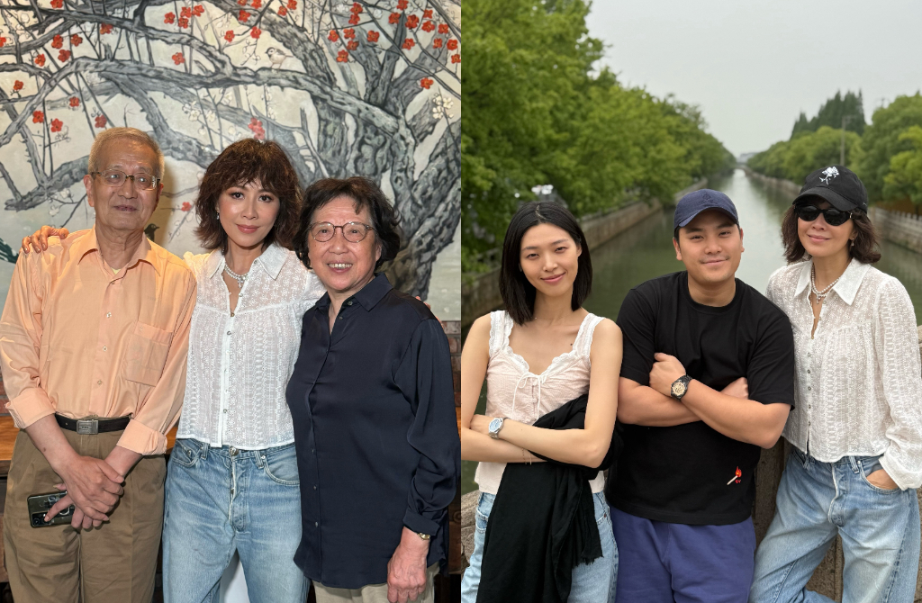 劉嘉玲回鄉與童年師長相聚