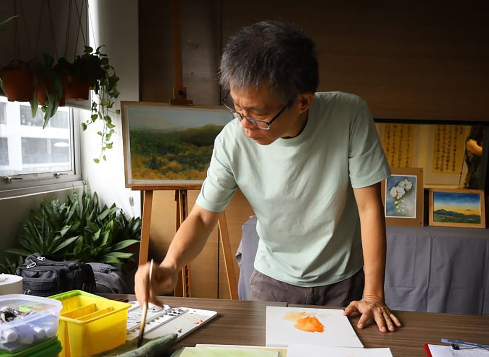 水彩畫家鄭健傑
