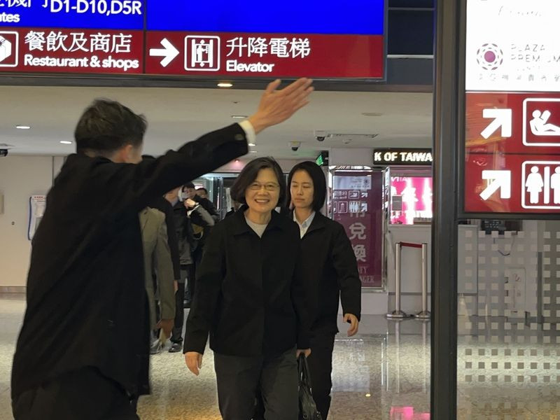 蔡英文启程赴欧将演说 阐释台湾坚持民主自由