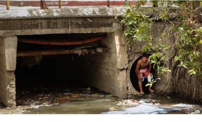生活在下水道里