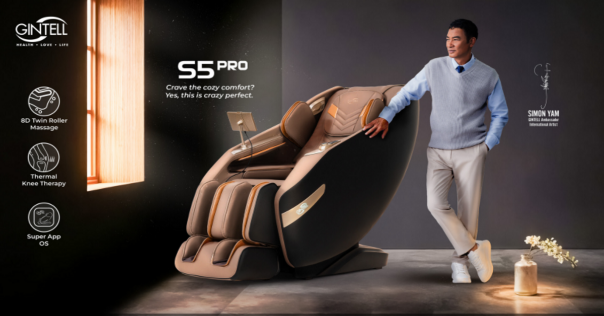 全新GINTELL S5 Pro 按摩椅 以革新科技带来深层舒压