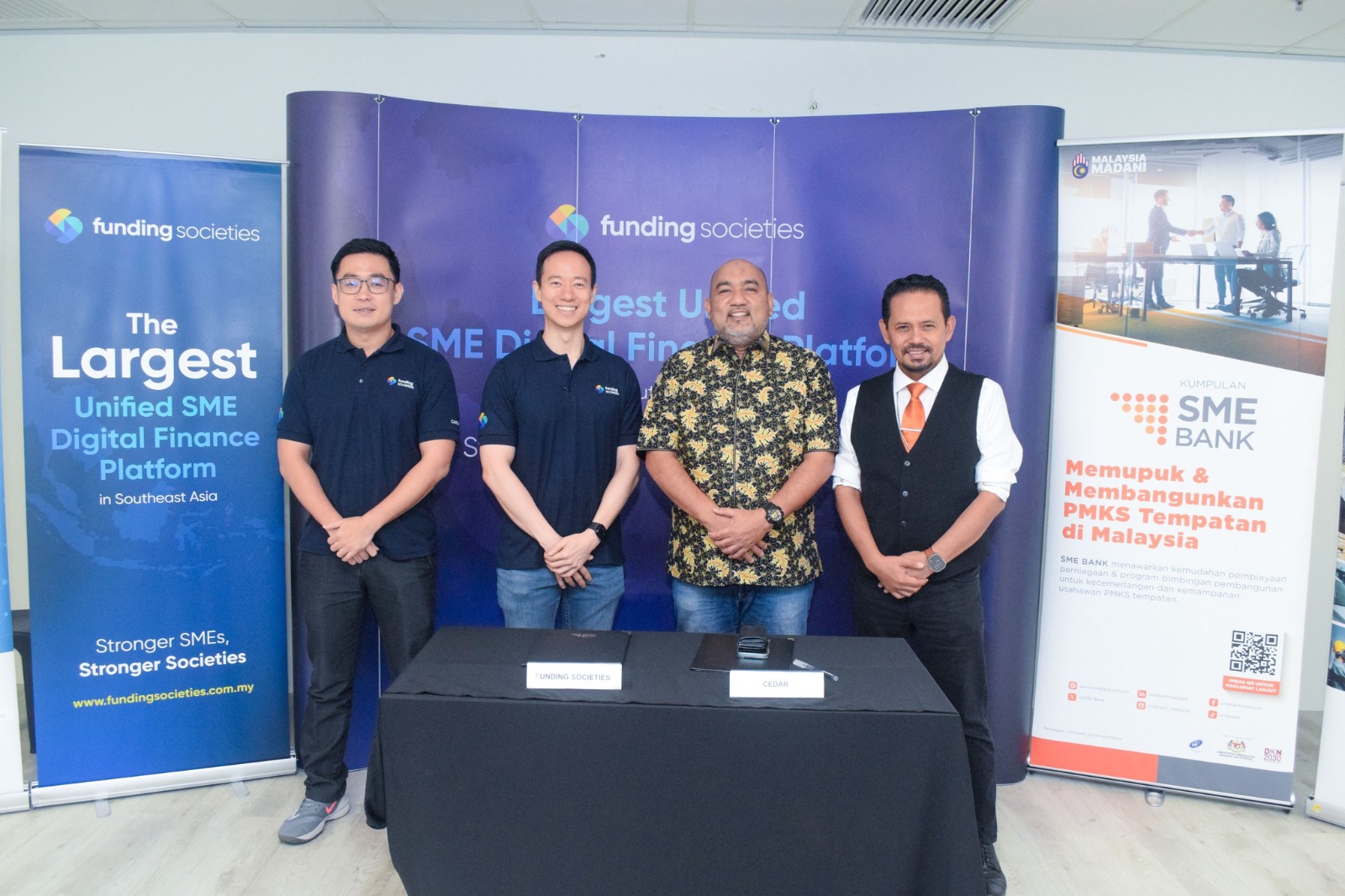 Funding Societies与中小企业银行(SME Bank)签署战略合作协议