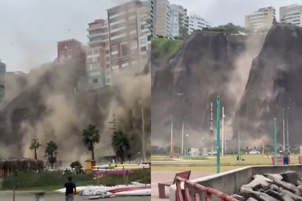 【视频】秘鲁6.1地震1死5伤 恐怖山崩画面曝