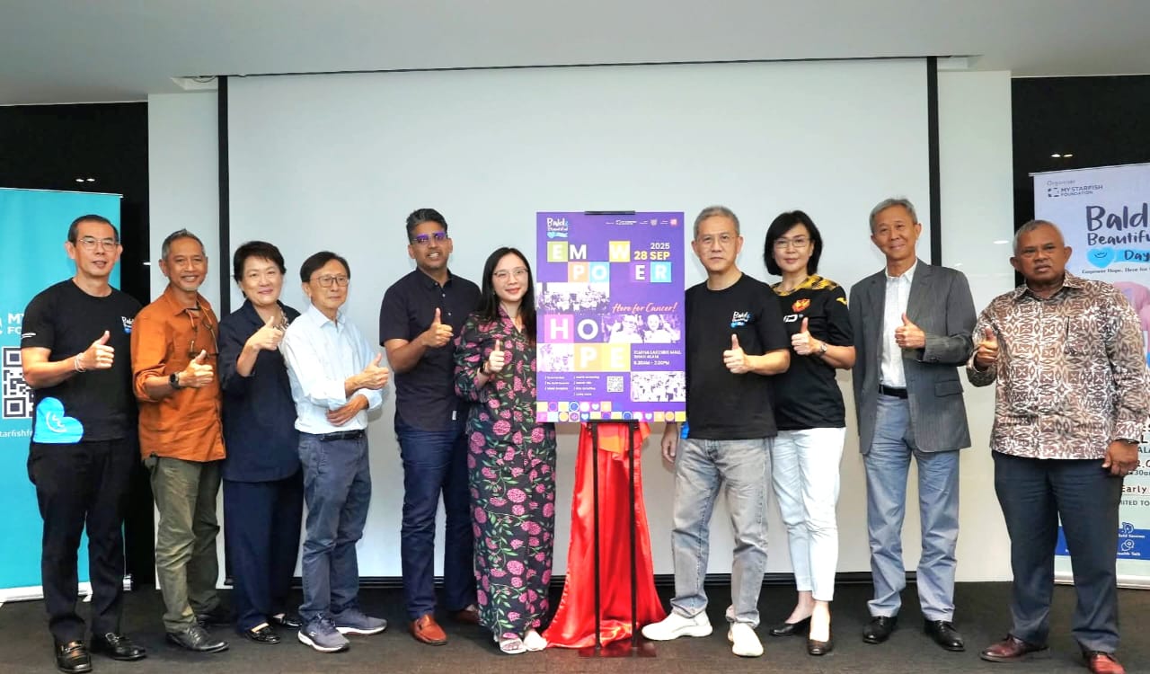 大马海星公益平台光头与美抗癌传递希望
