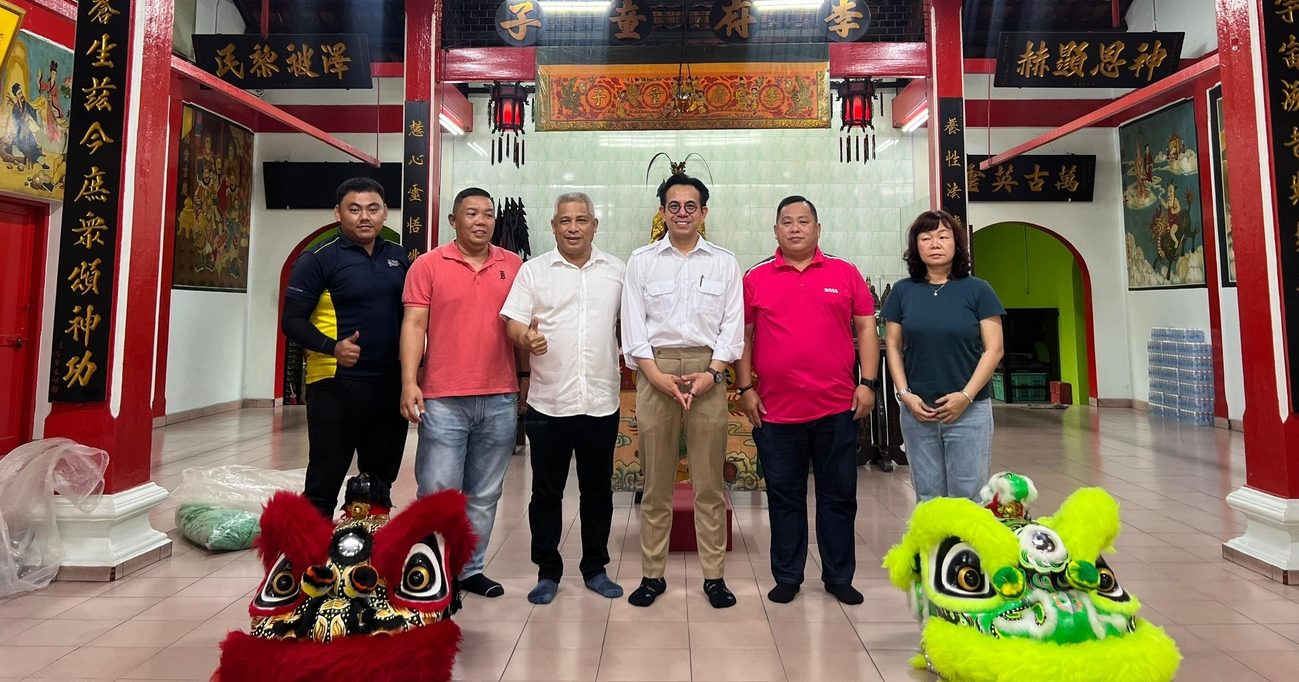 沈志强:助社区建设 拨款支持庙宇醒狮文化
