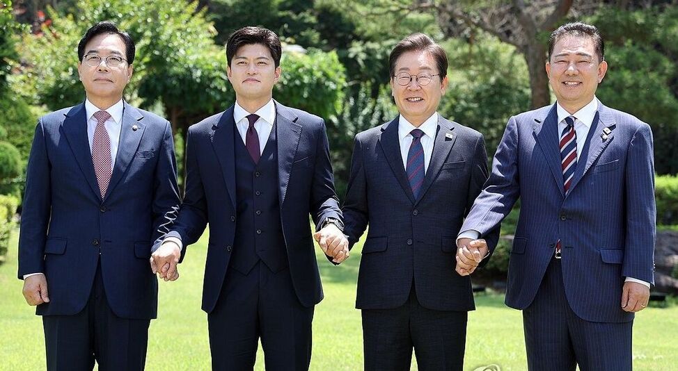 李在明总统官邸午餐