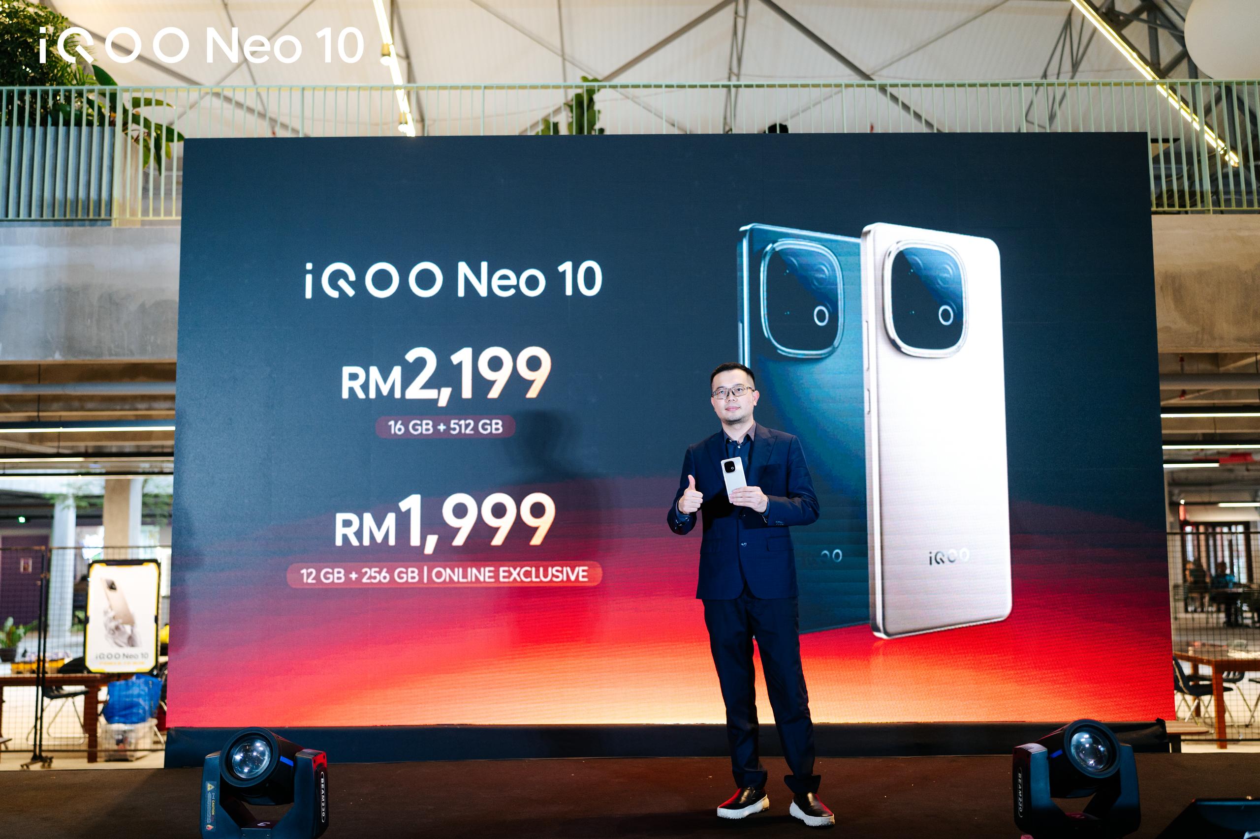 电竞双芯加持 iQOO Neo 10登陆大马