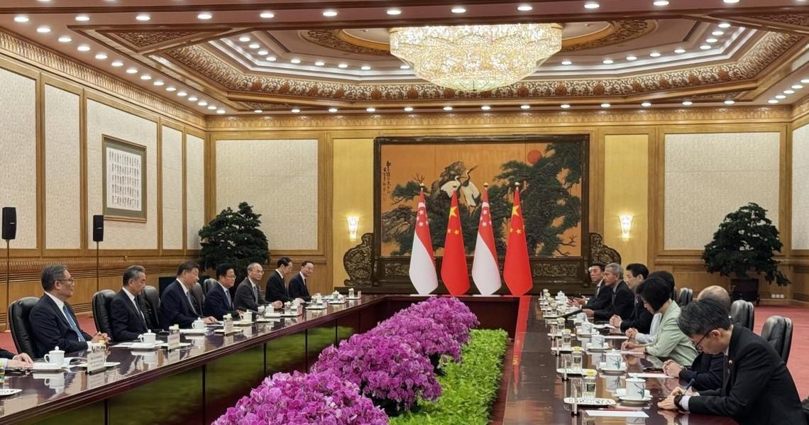 黄循财晤习近平 吁新中在区域、多边平台等加强合作