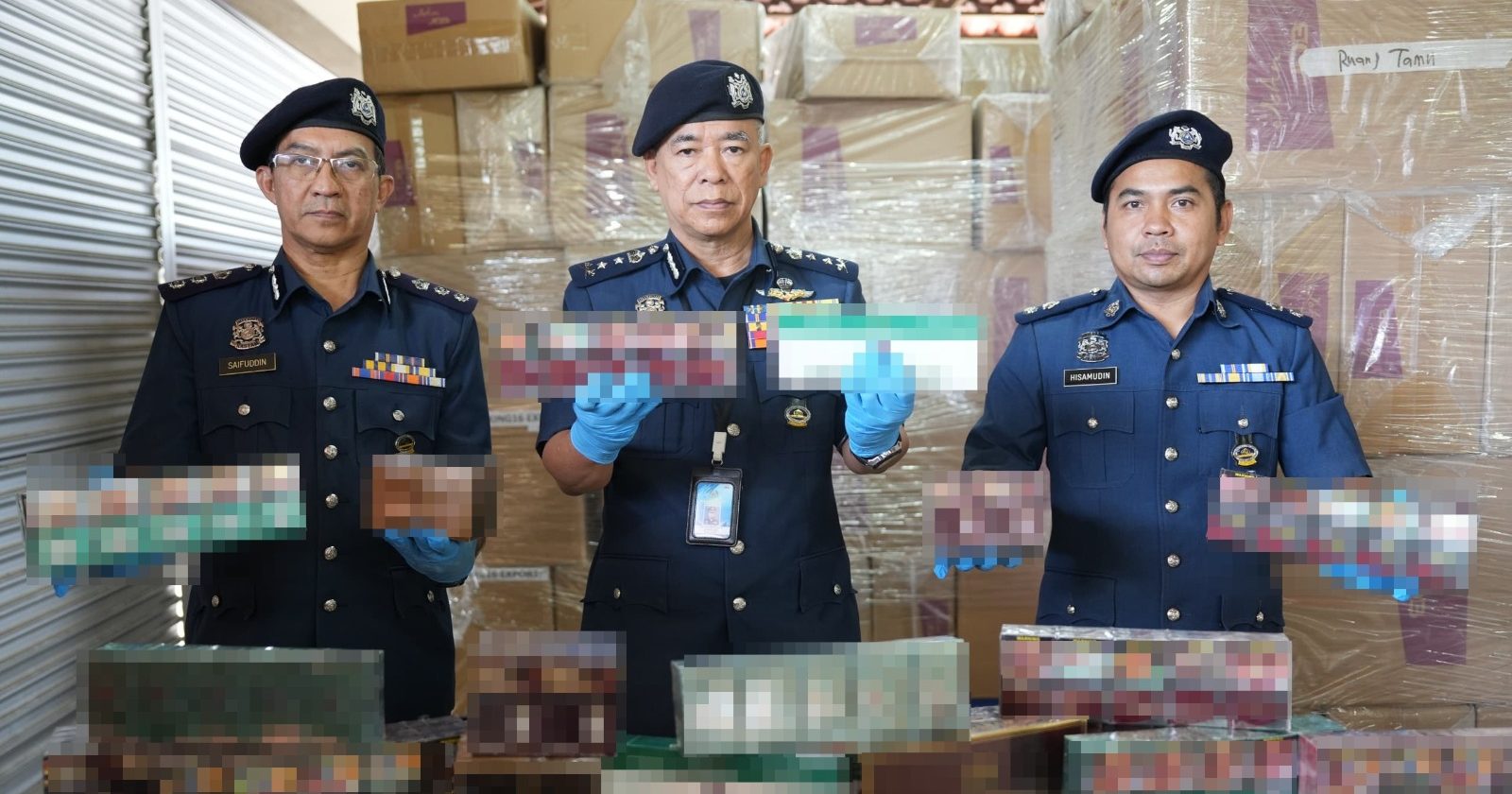 吉兰丹关税局起获148万令吉私烟