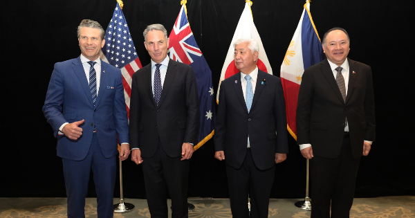 4国防长会议：保护地区稳定  美澳日助菲加强国防抗华