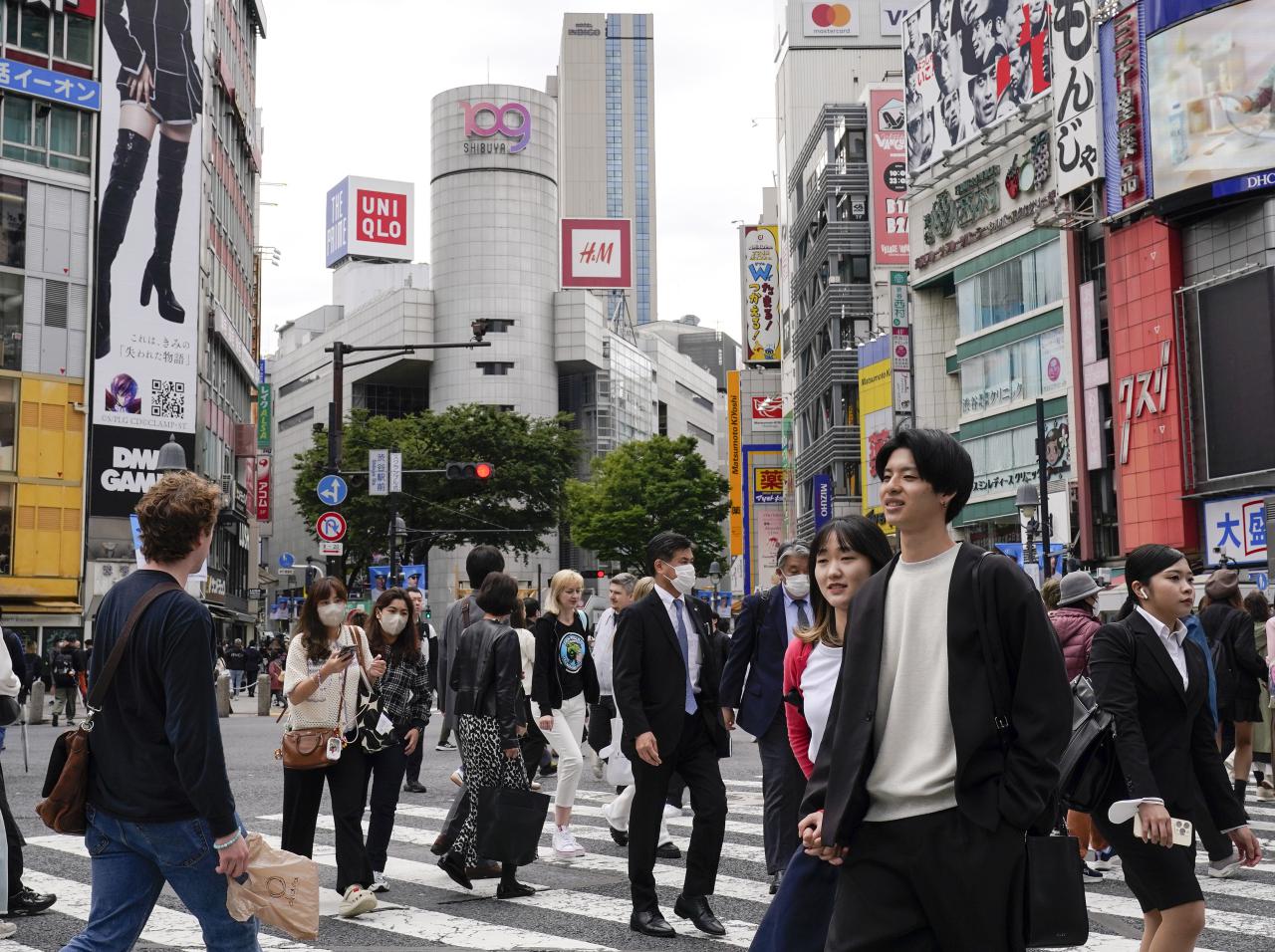 日本东京涩谷街头