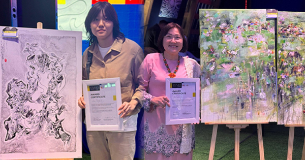 蒙古国际艺术交流创作营 林彤芯沈颖夺冠亚军