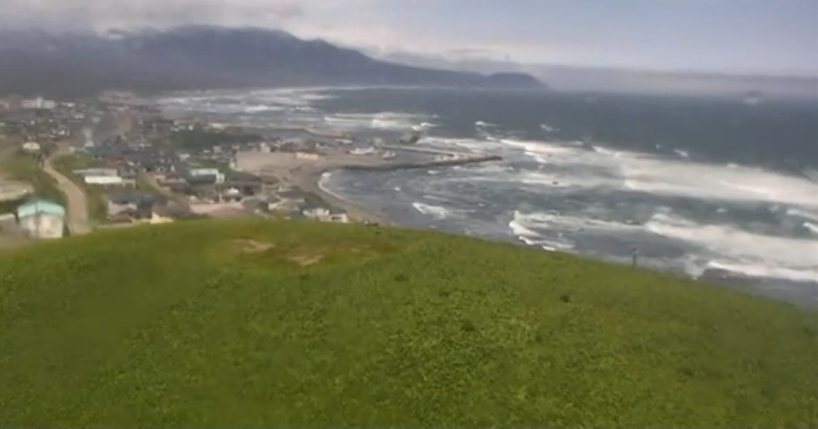 北海道出现首波海啸 高约30公分