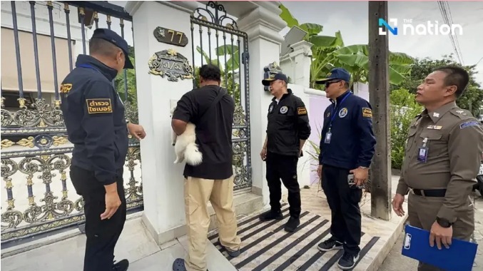 泰国警方对符国安在泰资产进行突击搜查。