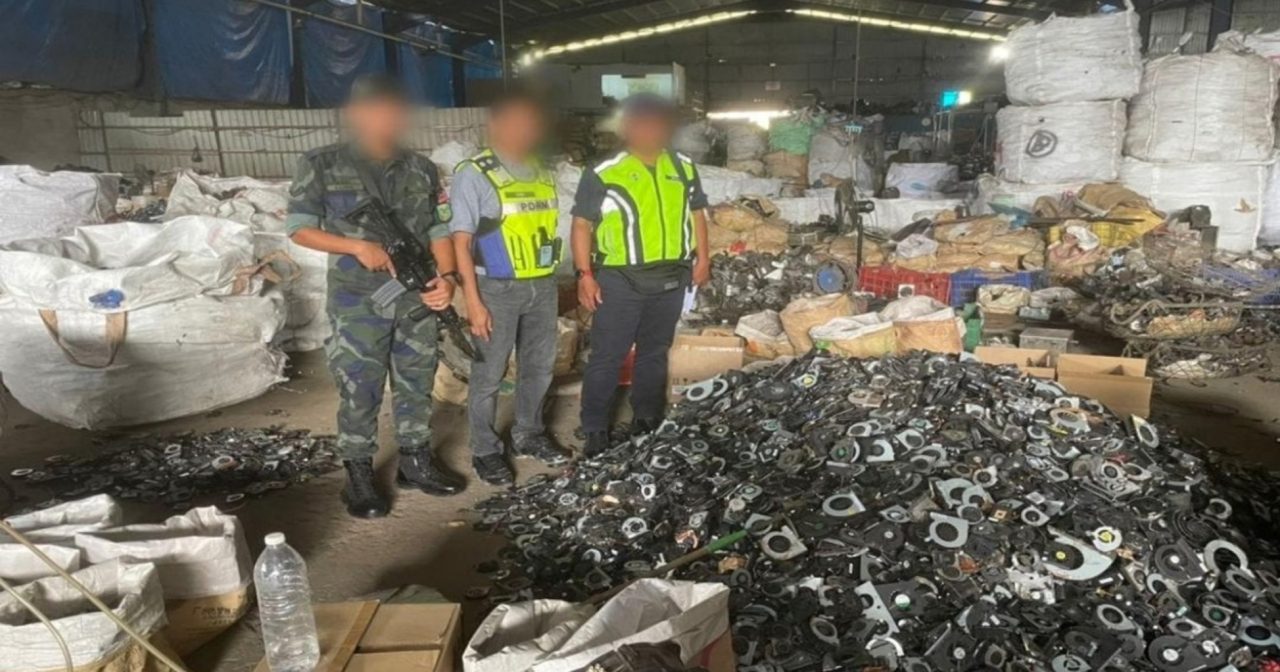 非法工厂电子垃圾值1.9亿