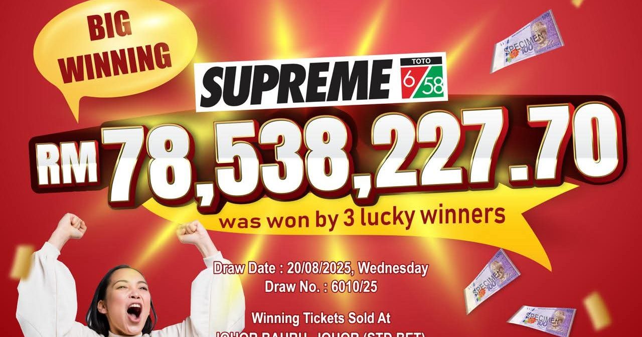 新山人独揽7312万 好运多多六合彩再爆巨奖