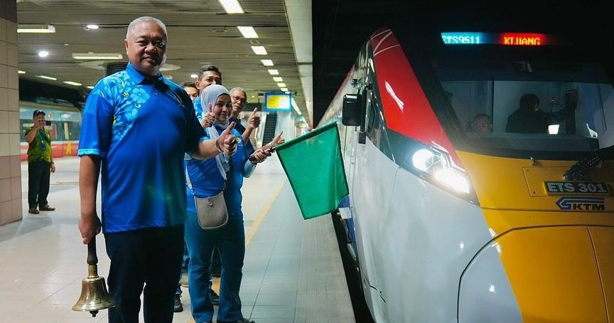 ETS3首趟列车准时开往居銮