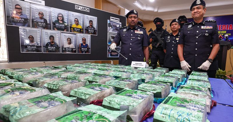 瓦解跨国贩毒集团 警起逾200万元毒品