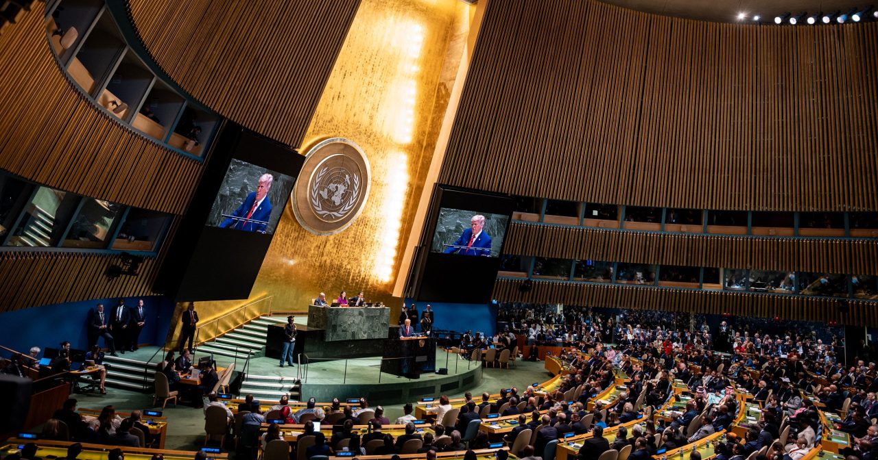 特朗普联合国大会演说 批非法移民声称结束世界各地战争