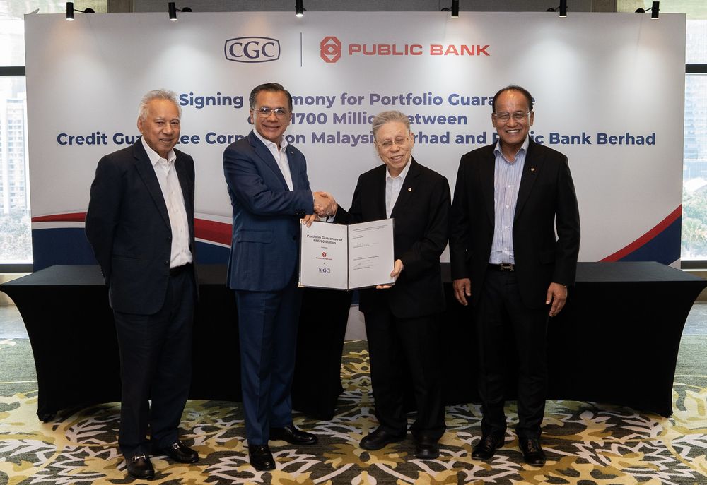 CGC与大众银行联推7亿令吉组合担保计划,支持微型及中小型企业在房产融资、无抵押信贷及绿色技术投资方面的需求。