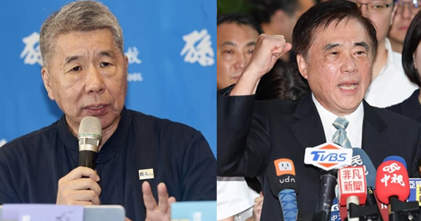 张亚中（左）及郝龙斌