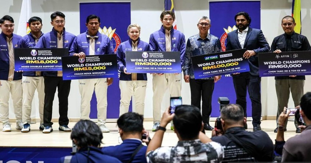 羽总赞助商奖励近70万 杰蔚获46万乐蒂19万