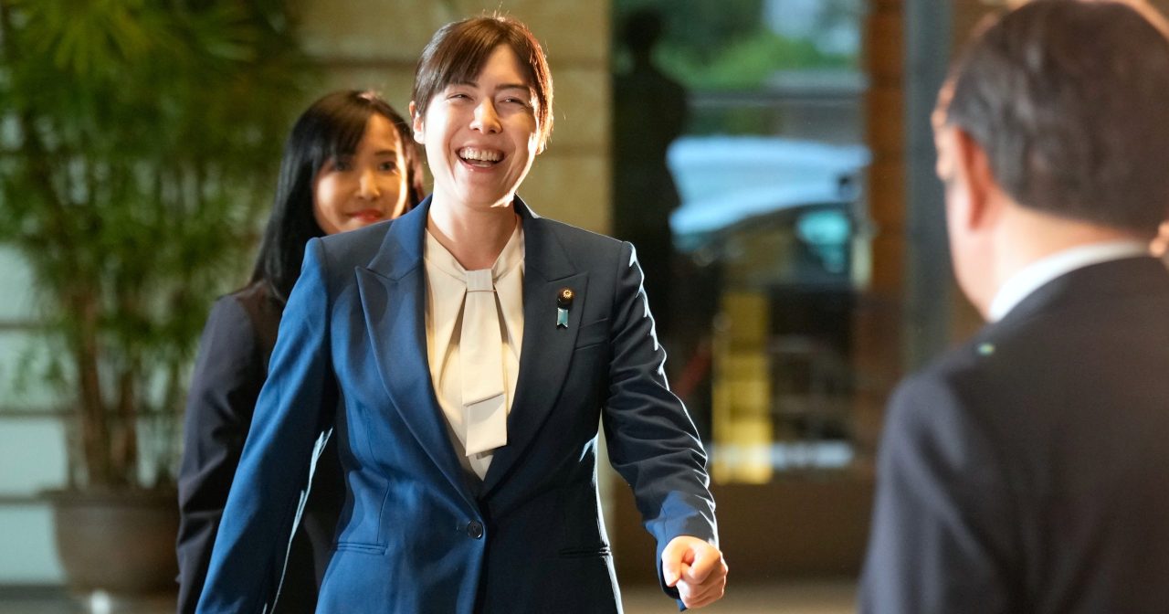 将任命日本首位女财长 高市早苗内阁女性可望达5人创纪录