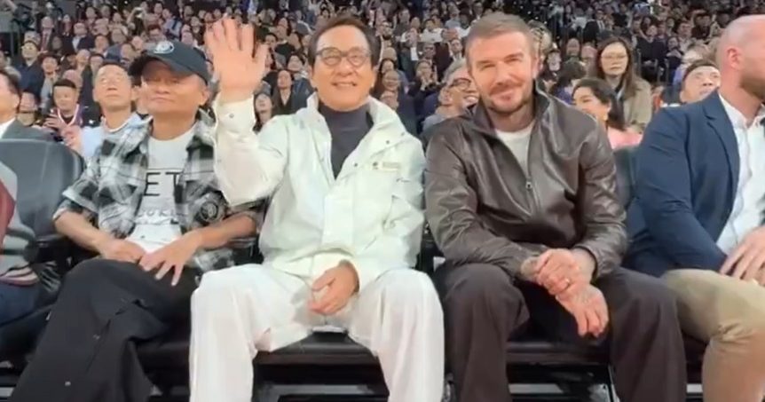 NBA中国赛星光熠熠 成龙贝格坎姆马云破天荒同场