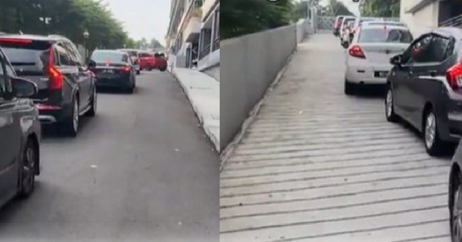 骑士拍下荒谬日常 蒲种公寓从家门口就开始塞