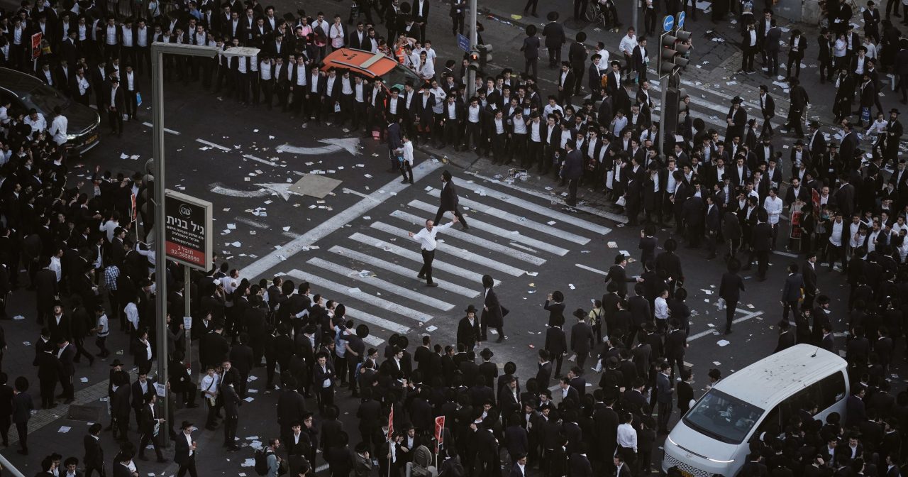 以正统派犹太人 示威坚拒服兵役