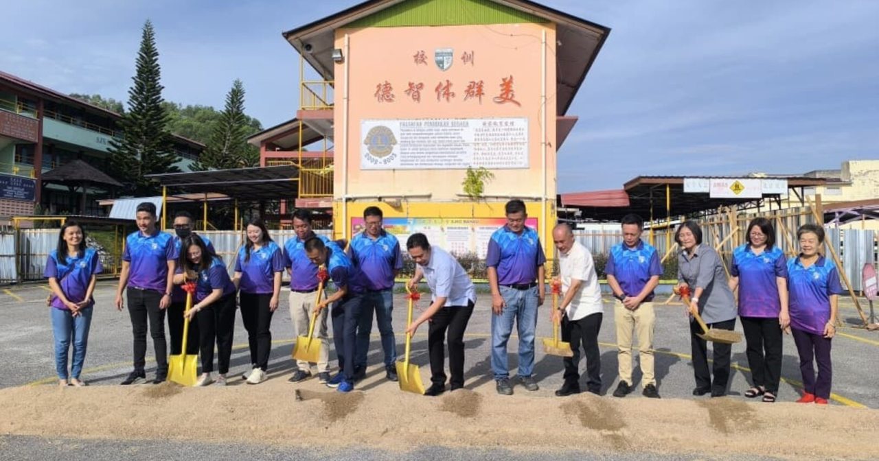 张聒翔助筹30万 马口华小雨盖活动中心动土