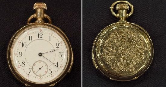 铁达尼号最昂贵遗物 相拥殉情夫妇“18K金怀表”将拍卖543万